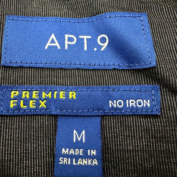 APT.9 Men's Premier Flex No Iron Button-Down Shirt Size M - Picture 3 of 5